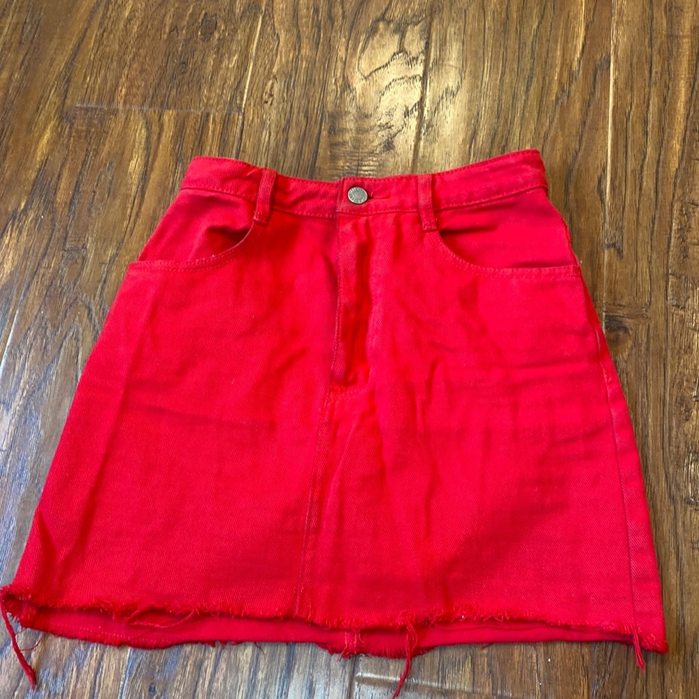 Brandy Melville red skirt size small